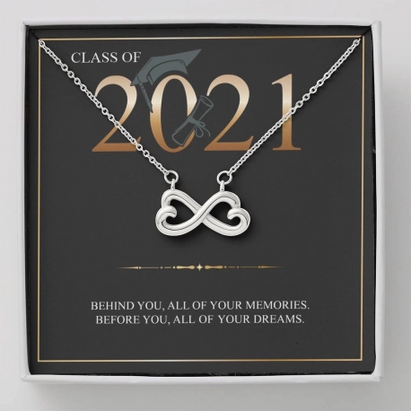 Custom Jewelry - Class of 2021-Infinity Hearts Message Card