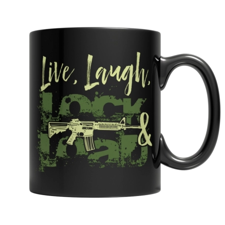 Custom Mugs Live Laugh Lock and Load