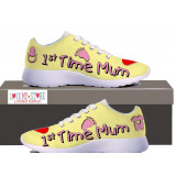 1st Time Mum 3 Baby Shades Woman Sneakers white sole