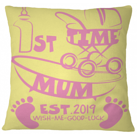 1st Time Mum Baby Shade Pillow Case Cover