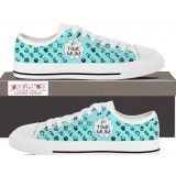 1st Time Mum Lowtop Baby Shade Pink or Blue with White sole