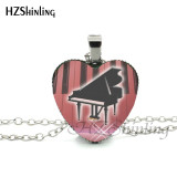 Grand Piano Heart Necklace