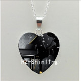 Grand Piano Heart Necklace