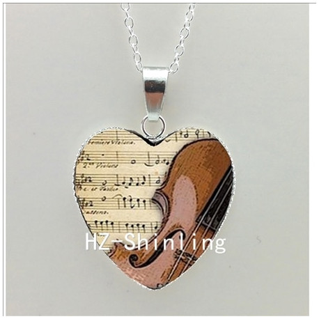 Instrument Heart Necklace Pendant