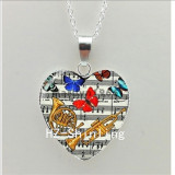 Instrument Heart Necklace Pendant