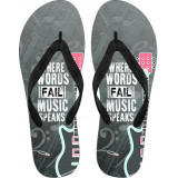 Music Speaks Flip Flops