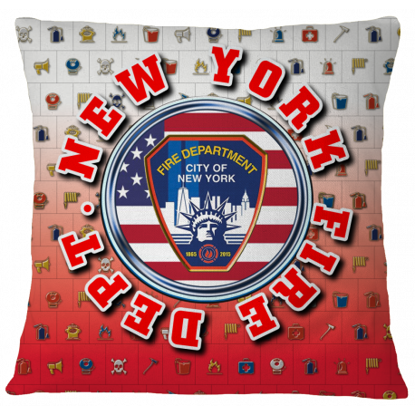 NYFD Pillow Case Cover - Red
