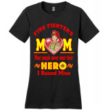 Hero Fire Fighters Mom Red n Yellow Designer District Teeshirt