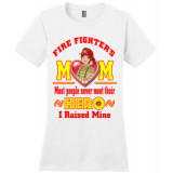 Hero Fire Fighters Mom Red n Yellow Designer District Teeshirt