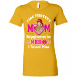 Fire Fighters Mum Pink Hero Text Bella Tees