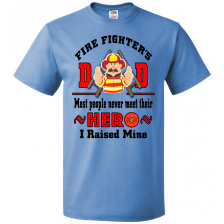 Fire Fighter Hero Dad Red Black txt