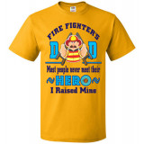 Fire Fighter Hero Dad Blue Black txt