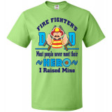 Fire Fighter Hero Dad Blue Black txt