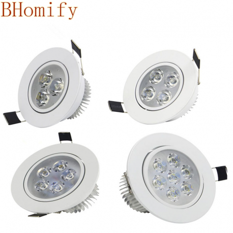 LED Dimmable Downlight Super Bright Recessed CREE 9W 12W 15W 21W LED Spot light LED Recessede Ceiling Lamp AC 110V220VAC85-265V