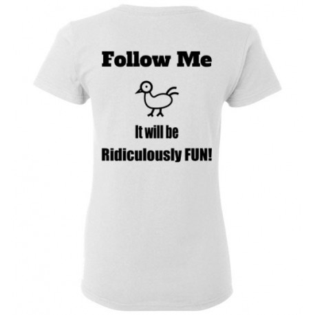 Follow Me Gildan Ladies Short-Sleeve