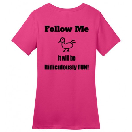 Follow Me District Made Ladies Perfect Weight Tee