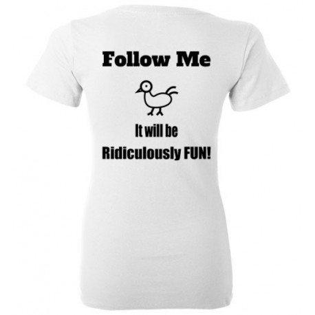 Follow Me Bella Ladies Deep V-Neck
