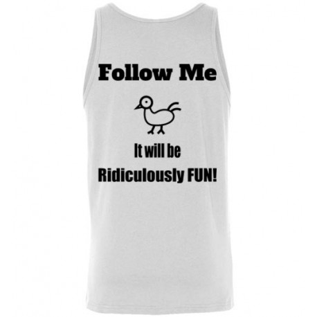 Follow Me Canvas Unisex Tank