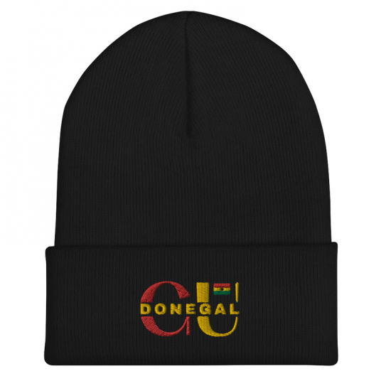 Embroidered Ghana Union Cuffed Beanie