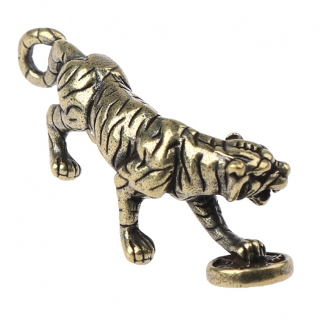Solid Brass Big Tiger Figurines Ornaments