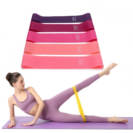 Portable Fitness Rubber Resistance Bands Yoga Gym