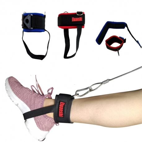 Adjustable D-Ring Ankle Straps Gym with Foot Strap