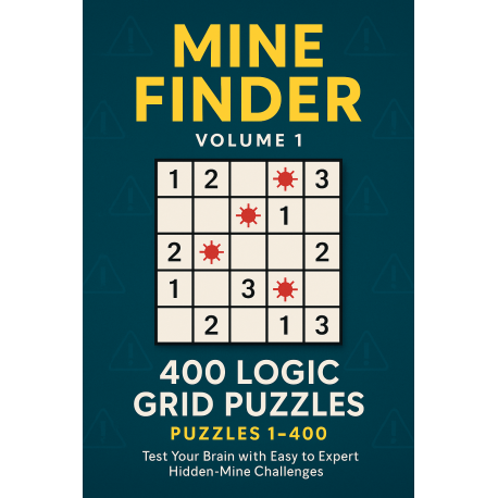 Mine Finder, Volume 1, A Premium Hidden-Mine Logic Puzzle Book for Adults