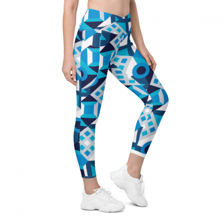 Crossover leggings with pockets