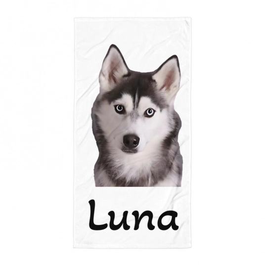 LUXE HANDDOEK MET JOUW HOND – ULTIEM COMFORT & PERSOONLIJKE STIJL!