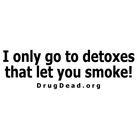 Smoking Detox Bumper Sticker