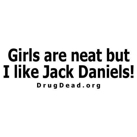 GirlsNeat Jack Daniels Bumper Sticker