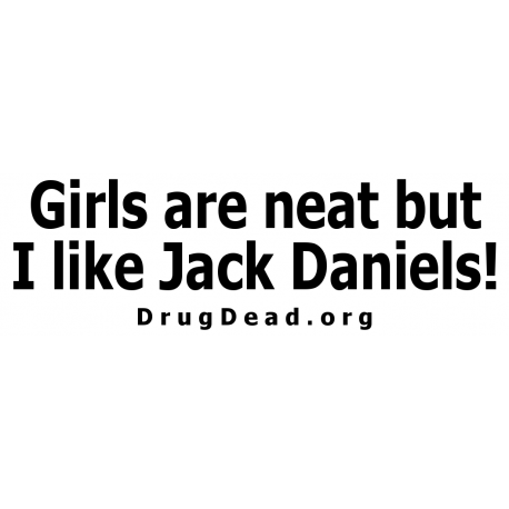 GirlsNeat Jack Daniels Bumper Sticker