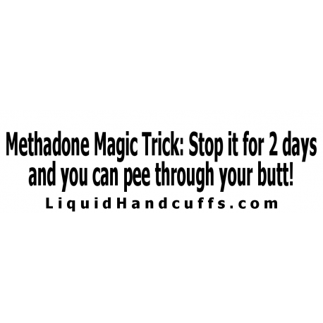 Methadone Magic Trick Bumper Sticker