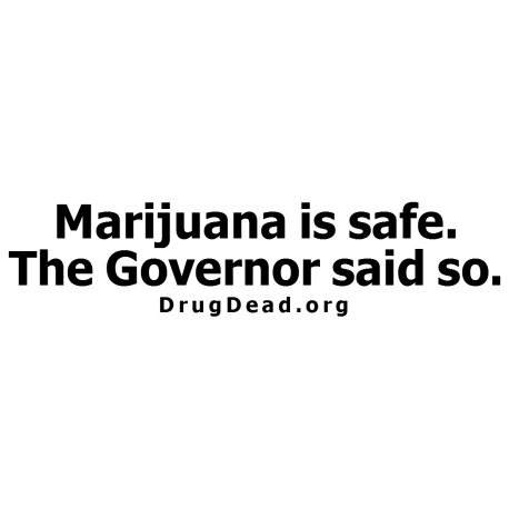 Marijuana Governor Bumper Sticker