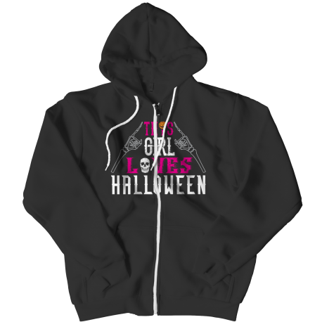 Limited Edition   This Girl Loves Halloween Zipper Hoodie