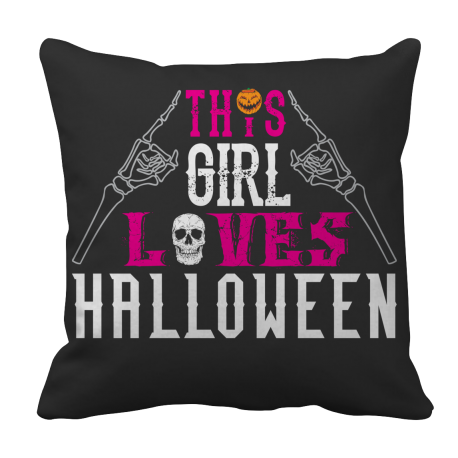 Limited Edition   This Girl Loves Halloween Pillow Case