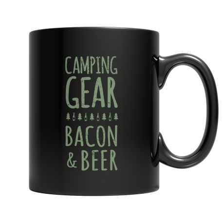 Camping Gear Bacon And Beer Mug