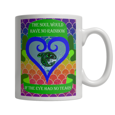 Rainbow Soul White Mug  Native American