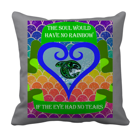 Rainbow Soul Pillow Case  Native American