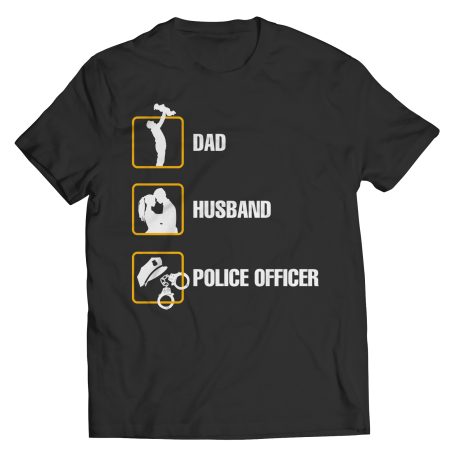 Dad Husband Police Officer Shirt