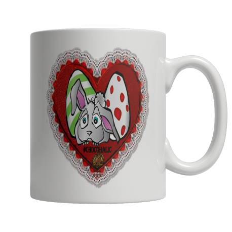 Holiday - Easter Valentines Moms Day Bunny Heart White Mug