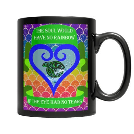 Native American Heritage Day - Rainbow Soul Black Mug  Native American