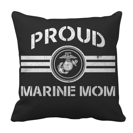 Limited Edition  Proud Marine Mom Pillow Case