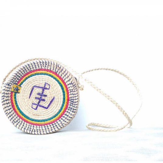 Woven Straw Handbag