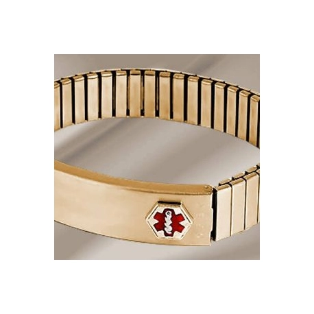 Men’s Gold Medical ID Bracelet w/ Band
