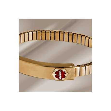 Women’s Gold Medical ID Bracelet w/ band
