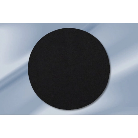 Black Marble Tile 12″ Round Memorial Marker