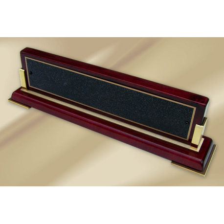 Rosewood Nameblock w/ Gold Accents