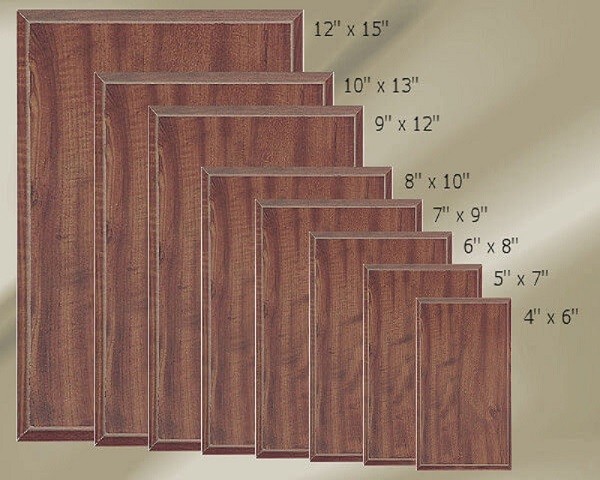 Customizable Wood Plaques - Solid Cherry Wood | 6x8, PlaqueMaker