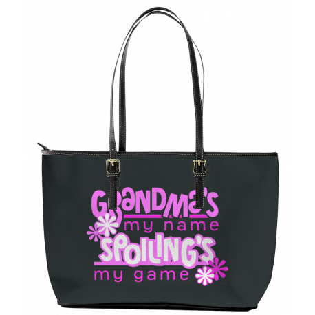 Grandma's Spoiling's Leather Tote Bag (Large)